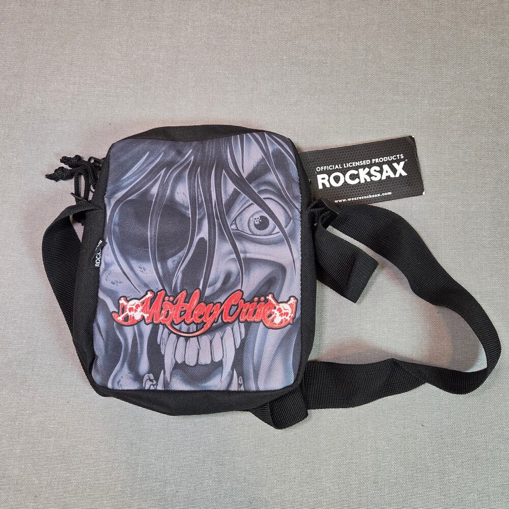Motley Crue Rocksax Crossbody Shoulder Bag NWT Official Licensed 2022